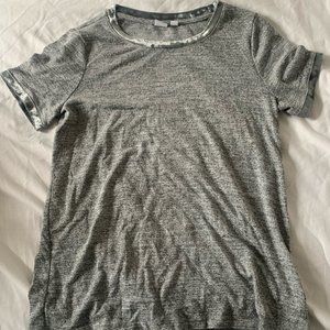 Silver velvet trim Gap tshirt, small